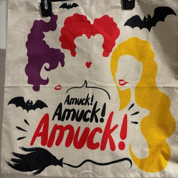 HALLOWEEN PILLOW COVERS 18"X18" HOCUS POCUS SANDERSON SISTERS - Picture 1 of 1